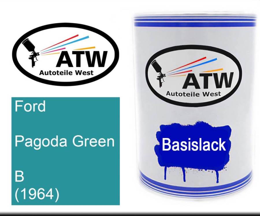 Ford, Pagoda Green, B (1964): 500ml Lackdose, von ATW Autoteile West.